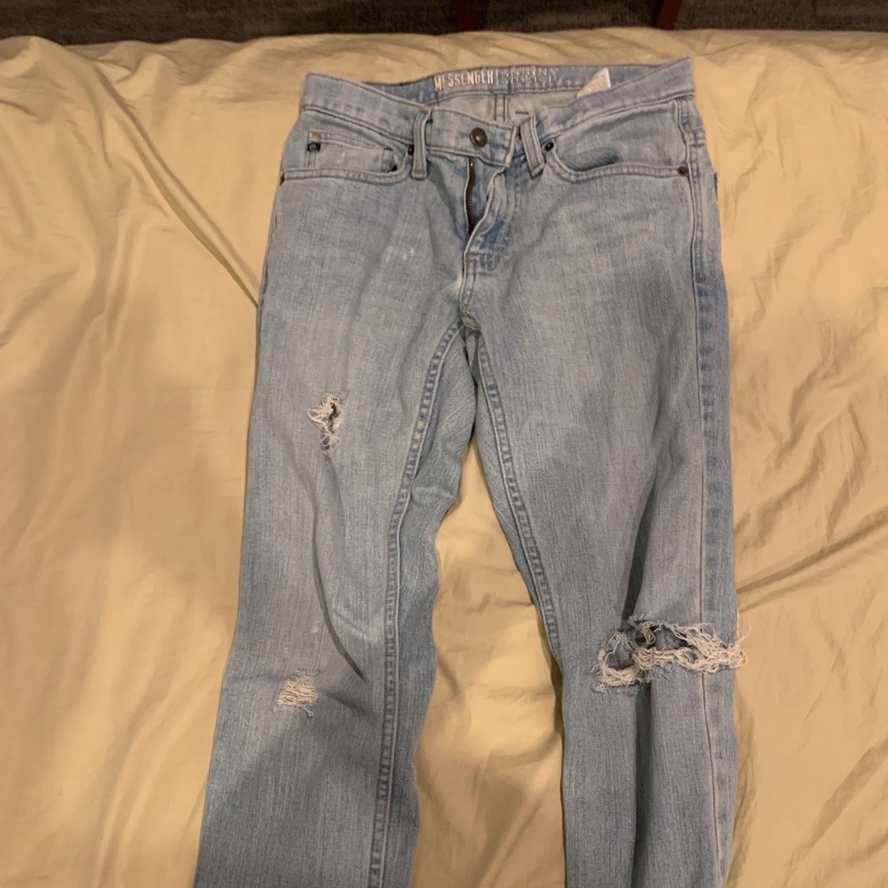light blue jeans